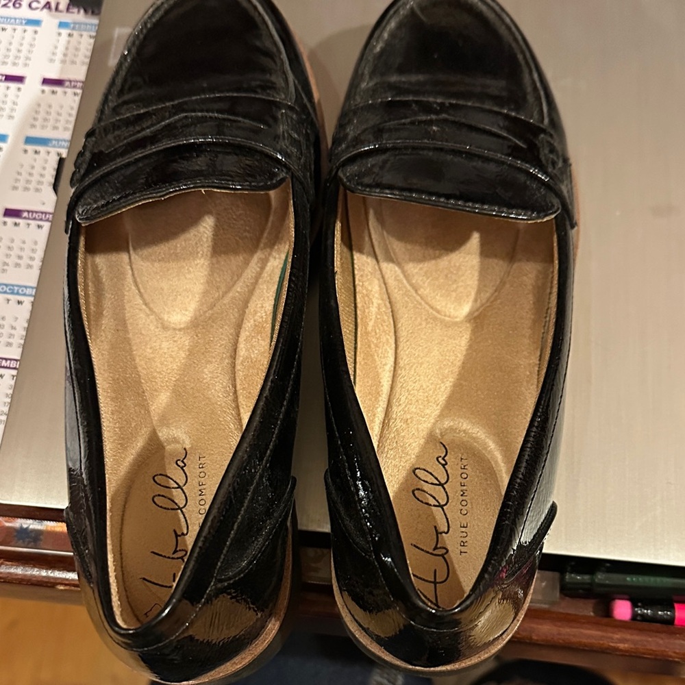 Abella Classic Black Loafers for Women